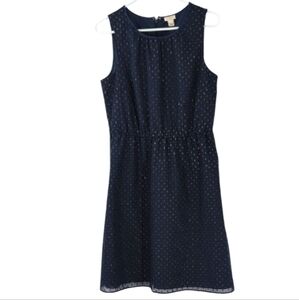 J . Crew navy Blue Sleeveless Dress size 6 great condition !